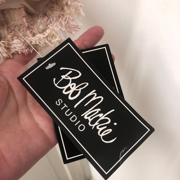 Bob Mackie Design Pretty in Pink Jacket NWT size 6 Cream/Pink/Gold! #Easter 💗🌸 - Picture 14 of 16